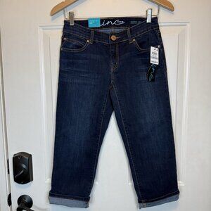 INC Skinny Leg Curvy Fit Crop Jeans Size 0 Petite NWT